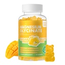90 CT Magnesium Glycinate Gummies 1000mg - Sugar Free Magnesium Potasium Suplemen dengan Vitamin D, B6, CoQ10 untuk Calm Mood & Support - 90 Mangga Pineapple Gummies