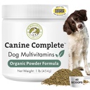 Wolistic Pet Organics Canine Complete - Dog Multivitamin Powder - 1 Lb - Daily Dog Vitamin dan Suplemen untuk Homemade Food - Sistem Imune, Skin, Coat & Overall Health - Kecil dan Large Breed