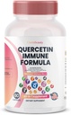 ClarinBeauty Quercetin 1000mg Zinc 50mg Vitamin C 10000mg Vitamin D 5000 IU Bromelain Elderberry & 350mg Dukungan Ammune Dukungan Dihibur dengan Artemisin, Sea Moss, Garlic, Echinacea