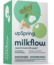 UpSpring Milkflow Lactation Supplemen Supply Milk, Supplemen Breastfeating with Fenugreek & Blessed Thistle, Non-GMO, Lactation Dukung 60 Vegan Capsules