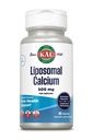 KAL Lipomal Kalsium 500 mg, Tambahan Absorpsi Tinggi Kalsium, Dukungan Estial Kalsium, Vegan, Gluten Bebas, Soy, 30 Serbu, 90 Vevcium Caps