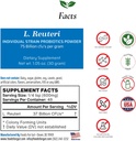 Lacleillus Reuteri Probiotic Powder 75 Miliar cfu 's 124; Made in USA 124; No Addoculicity 124; Direct from Manufacers Avertid- Party Storage = 1.05 OZ)