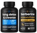 NutraChamps Complete Respiratory & Metabolic Dukungan: Lung Cleanse & Berberine Duo