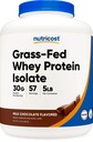 Nutricost Grass- Fed Whey Protein Isolate (Chocolate) 5LBS - Non- GMO, Gluten Free, Natural Flavors