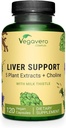 Vegavero Liver Dukung Oli 124; Milk Thistle Suplement 9000mg 124; 120 Capsules 14; Dandelion, Artichoke, Choline, Beetroot 124; Liver Cleanse Detox & Repair 124; dengan 80% Silymarin 124; NO Additity & Vegan
