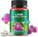 Liver Cleanse & Detox Pil untuk Perbaikan Kesehatan Liver - dengan Ekstrak Thistle Milk, Root Dandelion, Ginger, Beetroot Powder & Vitamin - Dukungan Natural Liver, 60 Vegan Capsules