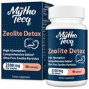2300 MG Zeolite Detox Capsules - Diaktifkan Charcoal & Bentonite Clay, Sangat Absorbable Full Body, Liver & Gut Cleanse, Zeolite Clinopololite Aff90 Capsules