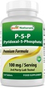 P5P Vitamin B6 terbaik (Pyridoxal 5 Pfosfat) 100 mg / Serving - 120 Tablet - Formasi Aktif Vitamin B6.