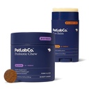 Paw & Probiotic Bundle: Dog Paw Balm untuk mendukung Dry, Cracked Paws 2.4 Ounces & Dog Progration for Gut Health, Seasonal Allergies, Skin & Ear Yeast 30 Count