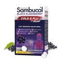 Sambucol Cold and Flu Relief Tablet - Homeopathic Cold Medicine, Cold Remedy for Adults, Black Elderberry for Colds, Zinc Cold Remedy - 60 Count