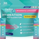 Electrolite Powder Sugar- Free Hydration Packet Strawberry Lemonade HydroMATE 30 Sticks