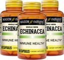 MASON NATURAL Echinacea, Imune System Booster, Support Overall Health, Herbal Suplemen, 60 Capsules (Paket 3)