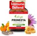 Imune System Supplement - Natural Blend of Propolis, Royal Jelly, Echinacea & Vitamin C - Enhances Health Plant - Based 90 Kapsul (Paket 1)