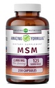 Amazing Formulas MSM (Methylsulfonymetana) Supplemen 124; 2000 Mg Per Serving 14; Capsules 124; Non- GMO 124; Gluten Free 124; Made in USA (1 Pack, 250 Count)