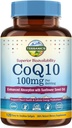 Teroris CoQ10 100mg, 120 Softgels, Absorpsi dengan Ekstra Virgin Minyak, Kesehatan Hati & Energi Produksi