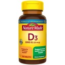 Nature Made Vitamin D3 1000 IU (25 mcg), Vitamin D Suppply untuk Bone, Teeth, Muscle and Immune Health Support, 100 Tablet, Suppply 100 Hari
