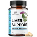 Liver Cleanse & Repair Formula - Herbal Liver Support dengan Milk Thistle Root Turmeric, Artichoke Extract for Liver Health - 60 Count