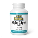Faktor Natural Alpha--Lipoic Acid 200 mg, Antioksidant Dukungan, 120 Kapsul