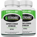 Estrohold 2 Pack 120 Pilles- Best Estrogen Blocker DiM Suplemen (Diindolylmetana) dan Indole- 3-Carbinol (I3C) untuk Perempuan & Men & 4; Natural Aromatem Inhibitor Vitamin untuk Bantuan PCOS, Menopause, dan PMS
