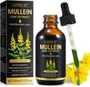 Mullein Extract for Lungs, Mullein Leaf Extract for Lungs, Mullein Lease Extract Tincture with Chlorofil Natural Herbal Suppports Extract Drops for Lung Cleanse and Breath Health