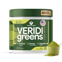 Veridi Greens for Men 40 + 54; Daily Superfood Greens Powder for Prostate Health, Hormone & Energy Support 14; Premium USA Blend with Spirulina, Saw Palmetto, Zinc & Enzymes