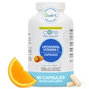 Core Med Science Lipomal Vitamin C 10000mg, 60 Kapsules - Non- GMO Natural Lipomal Vitamin C Suplemen Bahwa Promomes Heally Skin - Imune Sistem Booster untuk Dewasa, Pasokan Formasi Collagen