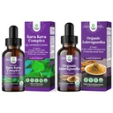 Bundle of Power Liquid Kava Tava Drops Supplement with Kavalactones for Better Sleep and USDA Organic Ashwagandha Liquid Drops - Ashwagandha Root Extract for Stress and Mood Dupport for Dewasa