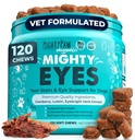 "Mighty Paw Waggables Eyes (Made in USA) Mata Lubricates, Dukungan Imune (120 Ct)
