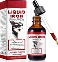 Liquid Iron Supplemen untuk Dogs, LiquiI Iron dengan Vitamin C dan B12, Supports Anemia, Low Enery Levels dan Letargy, Promes Blood Health, Membantu pembentukan Red Blood Cell