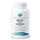 Bumi Splendor Biotin 10.000 mcg + Keratin 25mg, Promotes Healthy Hair, Kuat Nails dan Skin Dukungan, 60- Day Supply