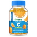 Lifeable Sugar Free Vitamin C - 250 mg - Tasting Natural Flavor Gummy Suplement - Vegetarian GMO- Free Vitamin - for Imune Support - for Adulants - 90 Gummies
