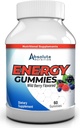 Nutrition Absolute Wildberry Flavared Energy Gummies - Caffeine Gummies for Dewata, B12 Gummies, Pre Workout Energy Chews for Women & Men, Energy Vitamin, Metabolisme Dukung for Tiredness Focus