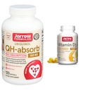 Jarrow Formulas QH-Absorb 100 mg Max Absorpsi - CoQ10 Ubiquinol & Vitamin D3 62,5 mcg (2.500 IU) - 100 Servings (Softgels)