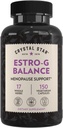 Crystal Star Estro G Balance Suplemen (150 Kapsul) - Dukungan Menopause Herbal dengan Cohosh Hitam, Rehmannia, Damiana & Licorice - Vegetarian & Non-GMO