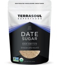 Terrasoul Superfoods Amoranic Date Sugar, 1 Lb - Low Glycemic 124; Unsoured Alag126; Trace Minetarity