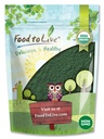 Makanan untuk Powder Spirulina Hidup Organik, 1 Pound - Non- GMO, Kosher, Raw Blue-Green Algae, Vegan Superfood, Bulk, Non-Irrated, Murni Vegan Green Protein, Rich in Vitamin & Mineral, Hebat untuk Minuman