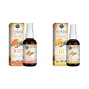 Garden of Life Organics B12 Vitamin - Whole Food B-12 untuk Metabolisme dan Energi & Vitamin D3 Liquid 1000 IU Per Semprot