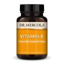 Dr. Mercola Vitamin E - Support Heally Skin & Antioksidant Status - Tocosherol dan Tocotrienol Blend - Non-GMO, Gluten- Free & Soy- 30 Capsules (30 Pelayan)