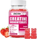 ElevateLife Creatine Monohydrate Gummies 5000mg for Men & Women, Chewables Creatine Monohydrate for Muscle Strength, Muscle Builder, Energy Boost, Pre- Workout Supplemen (90 Count)