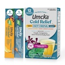 Nature 's Way Cold Relief Hot Drink, Umcka, Homeopathic, Clinically Proven Pelargonium Sidoides 1X, untuk Cough, kemacetan, Sore Throat, Stuffy Nose, Day & Night Formula, 12 Paket (Packaging May Vary)