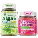 LiLICARE Bundle: Tambahan Gummies Omega 3 & Inositol Ideal 40: 1 Rasio Myo & D- Chiro Inosiol