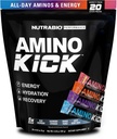 NutraBio-Amino Kick - All in One Performance Formula Energi, Hidration, Recovery 20 Servings, (Variety Pack)