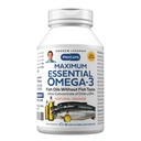 ANDREW LESSMAN Maksimal Omega- 3 Orange - 30 Softgels - Ultra- Murni, Tinggi Potensi Omega- 3 Oil. High DHA, No Stomach Upset, No Contaminants, No Mercury. Mudah untuk Swallow Softgels