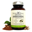Herbal Roots Ashwagandha Capsules 124; Ekstra 1.000mg per Serving 14; Ayurvedic untuk Kesehatan Bagi Pria dan Perempuan; 60 Vegan Capsules