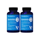 VitaMeterca Bromelain & Quercetin Suplement - 500mg Bromelain 250mg Quercetin - 2400 GDU untuk kekebalan, Dukungan Gabungan, Inflammation dan Pemulihan Otot - 60 Vegan Capsules - 30 Servings (2 Pack)