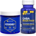 UKURAL STAKS GABA Food + Apigenin Suplemen untuk Sleep Bundle - Mendukung Relaksasi dan Tidur * - 180 Total Kapsul