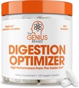 Genius Brand Ditraffic Optimizer - Digetical Suplement for Gut Health & Imune Support - No Proprietary Blends - Vegan, Non-GMO & Gluten- Free - 135 Vevgie Capsules