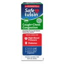 Safetussin DM Cough & Chest kemacetan, 8 oz, Expectorant Muscus Relief, Cuugh Relief Syrup, Aman untuk Dewasa dengan Tekanan Darah Tinggi & Diabetes