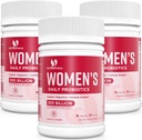 Probiotik untuk Perempuan - 300 Milyar Probiotik CFU, 12 Strains Progities dengan Cranberry, Probiotic Perempuan Terpilih untuk Vaginal, Urinary, PH Saldo, Diare, Digetical Gut & Imune Kesehatan - 180 Capsule