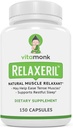 VitaMonk Relaxeril ♪ All-Natural Muscle Relaxer - Muscle Relaxer Supplemen - Complete Muscle Relaxing Formula